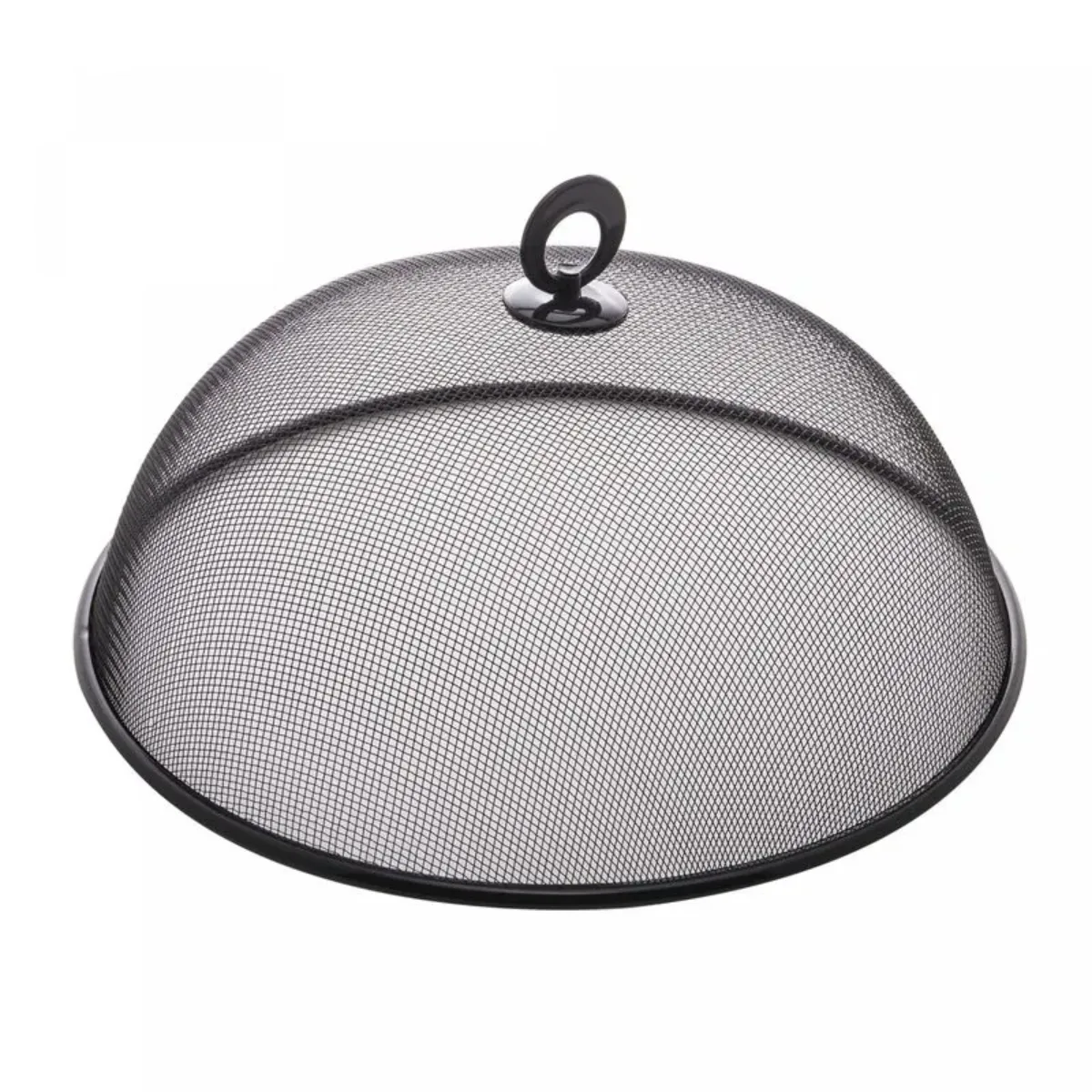Tela Protetora para Alimentos de Metal Revestida com Plástico Preta 24,5cm x 9cm - Lyor