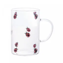 Caneca de Vidro Borossilicato Resistente ao Calor Ladybug 280ml - Lyor