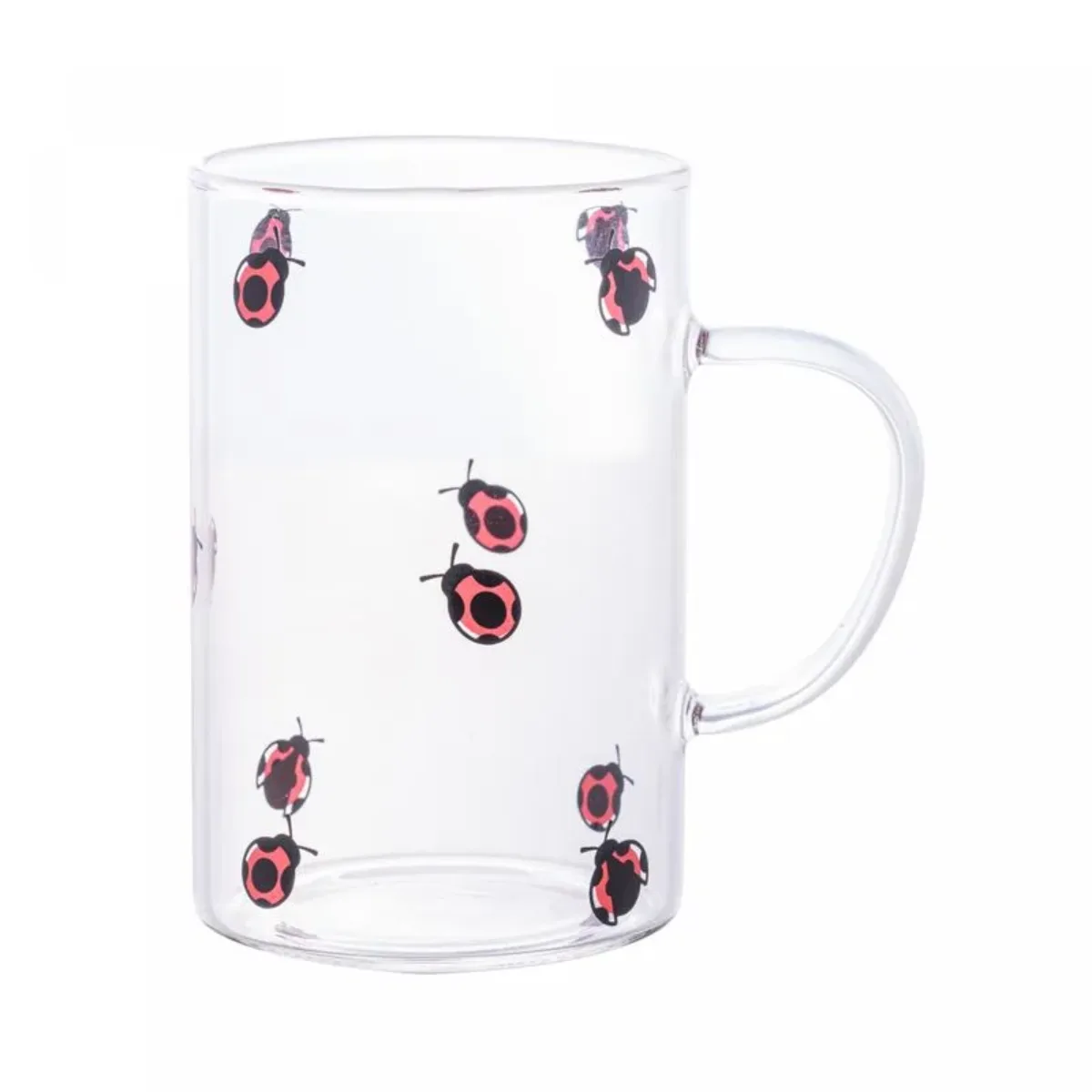 Caneca de Vidro Borossilicato Resistente ao Calor Ladybug 280ml - Lyor