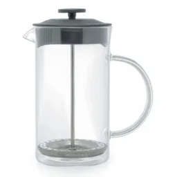 Cafeteira Prensa Francesa de Vidro Borossilicato e Tampa de Plástico Lyon Preta 600ml - Lyor #24