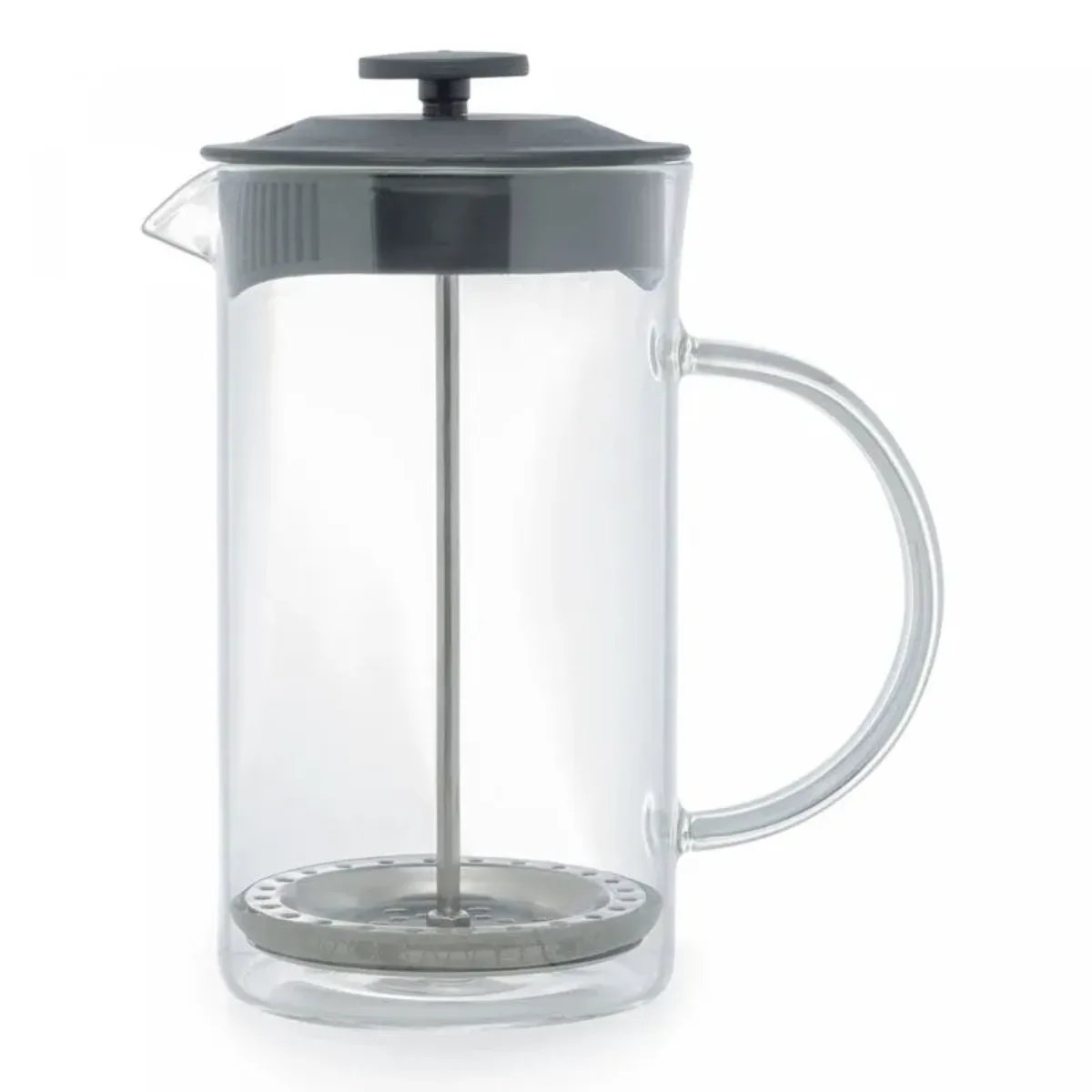 Cafeteira Prensa Francesa de Vidro Borossilicato e Tampa de Plástico Lyon Preta 600ml - Lyor #24