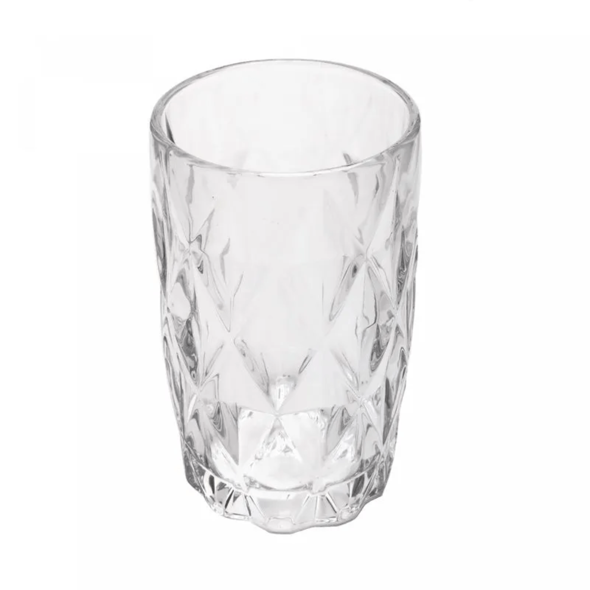 Conjunto 6 Copos Altos de Vidro Diamond 350ml - Lyor - Imagem 2