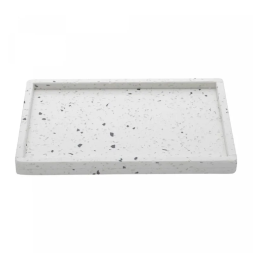 Bandeja de Mármore Terrazzo 27cm x 17cm x 2cm - Lyor