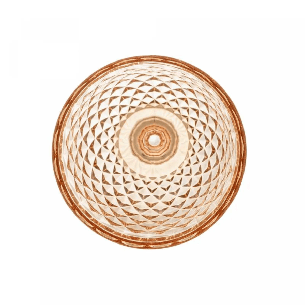 Conjunto 6 Taças de Água de Vidro Bico de Abacaxi Âmbar Metalizado 320ml - Lyor - Imagem 4