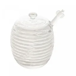 Meleira de Cristal com Pegador e Tampa Colméia 210ml - Lyor