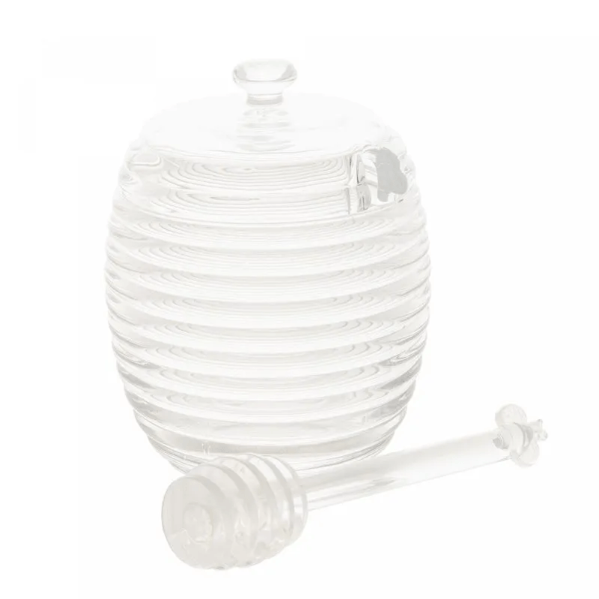 Meleira de Cristal com Pegador e Tampa Colméia 210ml - Lyor - Imagem 2