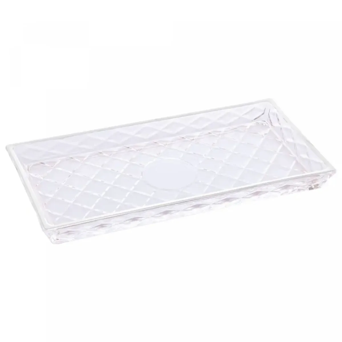 Travessa para Servir de Cristal Deli Diamond 28,5cm x 14,5cm x 2cm - Lyor