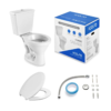 Combo Bacia C/Caixa Acoplada e Assento Sabara Branco - Icasa - Image 2