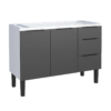 Gabinete para Cozinha Jupiter 120 mts  Aço Preto/Branco - Cozimax - Image 2