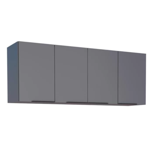 Armario Aéreo Madeira Cisne Cinza 1,50 mts - Cozimax