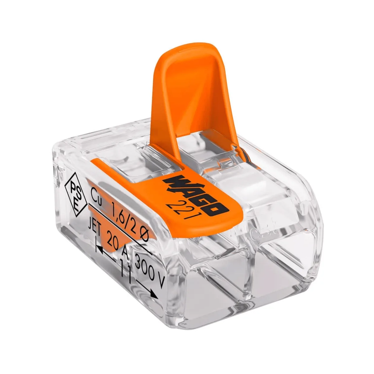 Conector 2P Flowpack até 4mm com 06 unidades - Wago