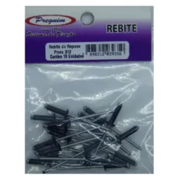 Rebite De Repuxo 312 Aluminio  C/ 18 Unidades - Preguim