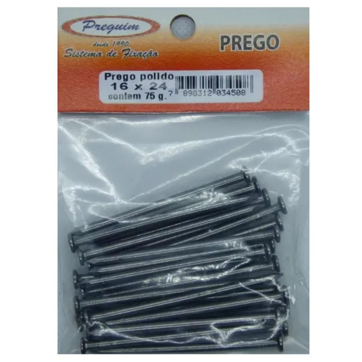 Prego Polido 16x24 C/ 75g - Preguim