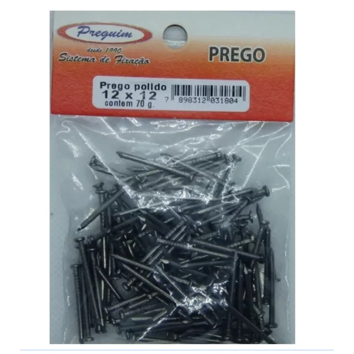 Prego Polido 12x12 C/ 70g - Preguim