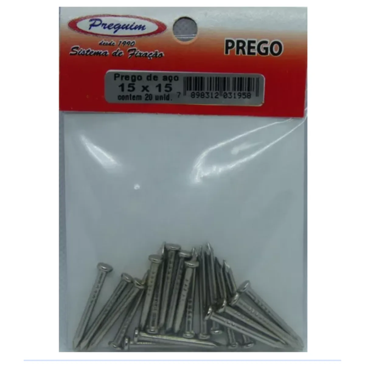 Prego De Aço 15x15 C/ 20 Unidades -  Preguim