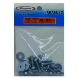 Parafuso Máquina 5/32x3/4 C/ Rosca E Arruela C/12 Un -  Preguim