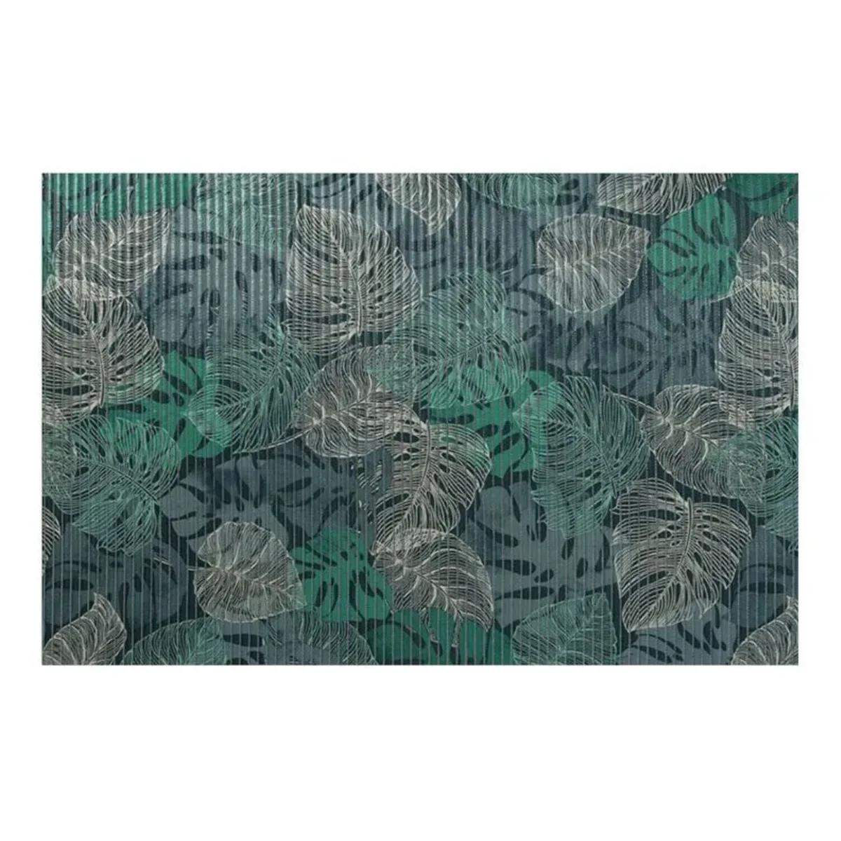 Tapete Antiderrapante Tropical 43cm x 65cm Folhagem - Kapazi