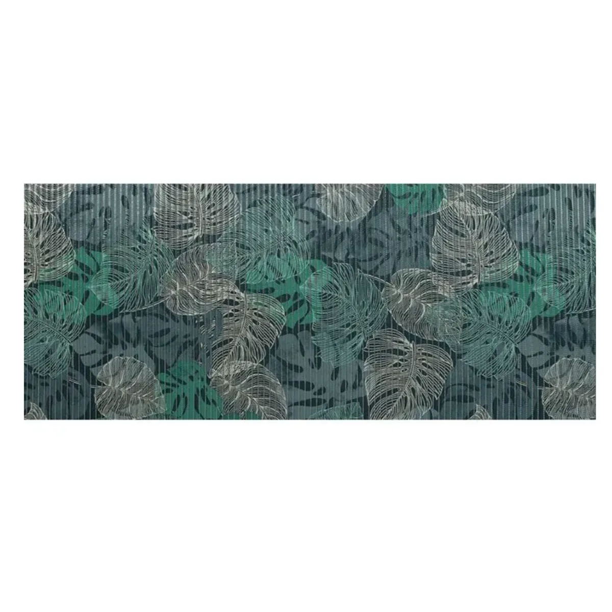 Tapete Antiderrapante Tropical 43cm x 130cm Folhagem- Kapazi