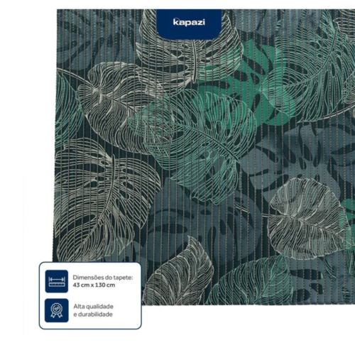 Tapete Antiderrapante Tropical 43cm x 130cm Folhagem- Kapazi - Image 4