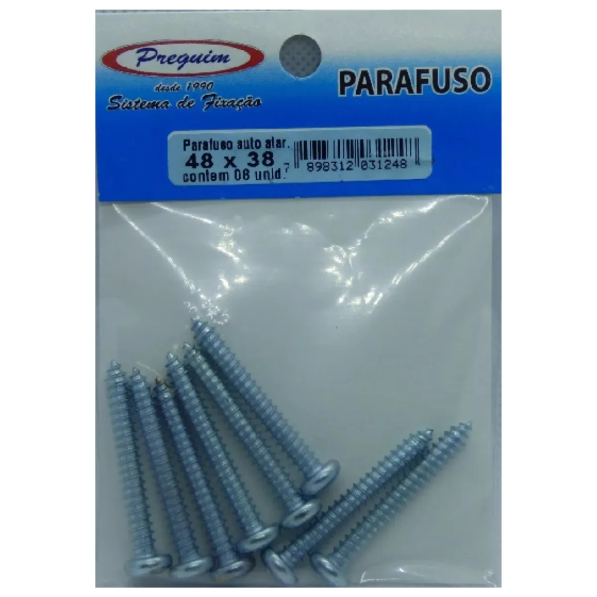 Parafuso Auto Atarrachante 48x38 C/08 Unidades -  Preguim