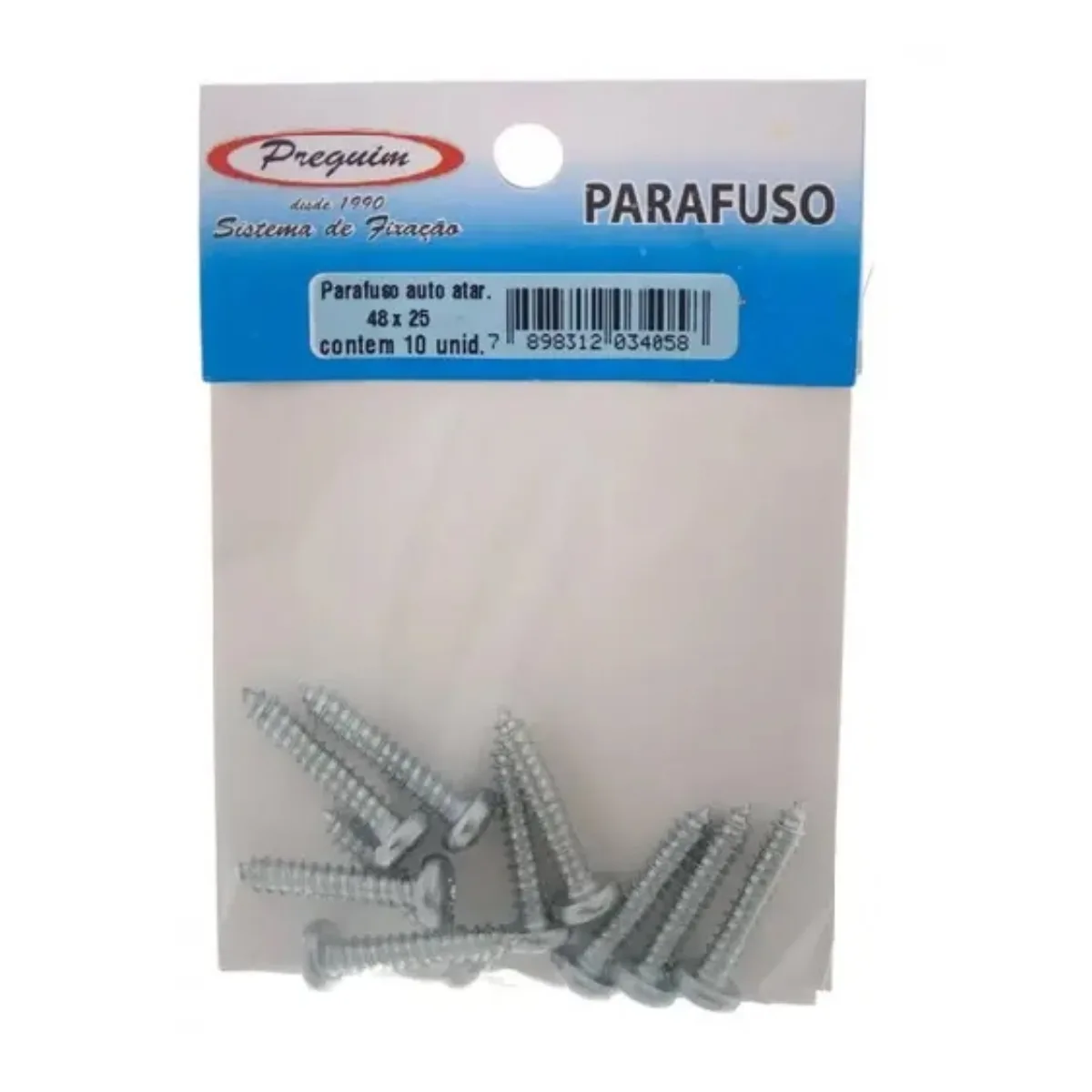 Parafuso Auto Atarrachante 48x25 C/10 Unidades -  Preguim