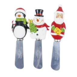 #09 CONJUNTO 3PCS ESPATULA PINGUIM/BONECO DE NEVE/NOEL