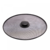 Tampa Protetora para Frituras de Metal Revestida com Plástico Preta 25cm - Lyor
