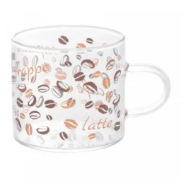 Caneca de Vidro Borossilicato Resistente ao Calor Coffee 125ml - Lyor