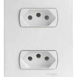 Conjunto Tomada Dupla 2P+T 10A Lunare Up - Steck