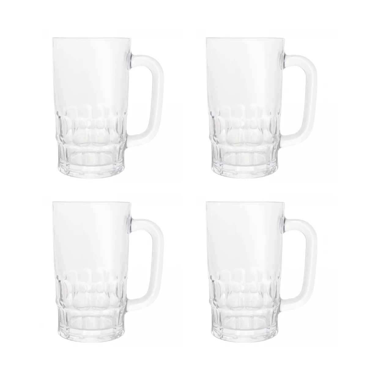 CONJUNTO 4PCS CANECA VIDRO 335ML GLACIAL #07