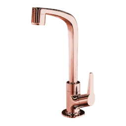 Torneira Lavatório Mesa Bica Alta Rose Gold Flatt - Lorenzetti