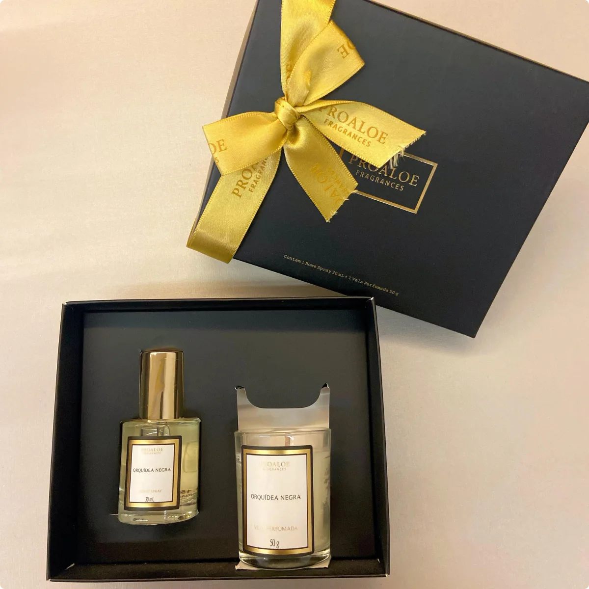 #22 Kit Mini Aromatizador 30ml + Vela 50g - Orquídea Negra