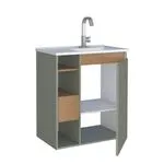 Toucador Lotus 60cm Jequitibá Com Verde - Cozimax - Imagem 2