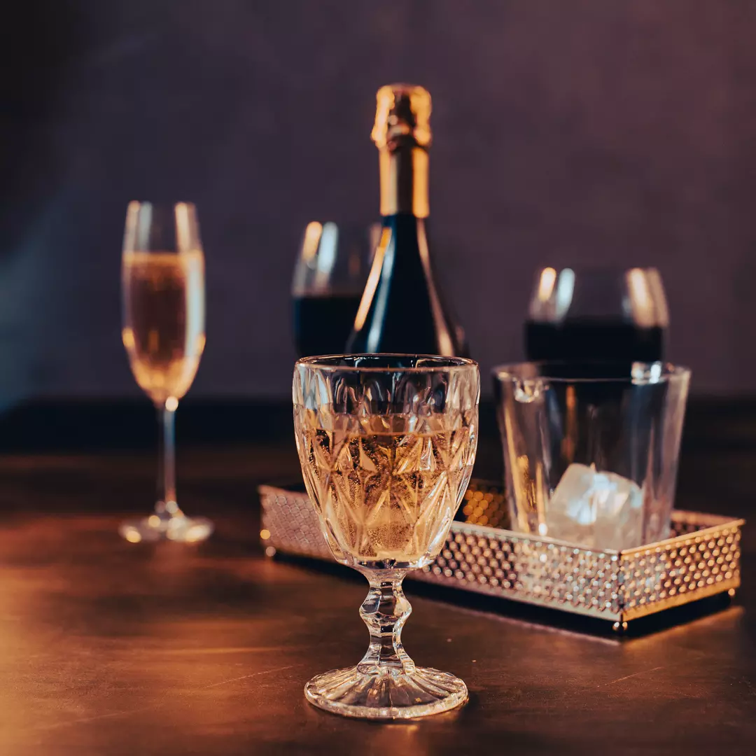 Conjunto 6 Peças Taças de Vidro para Água Diamond 325ml - Imagem 3