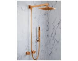 Ducha Quadrada c/desviador - Slim - Rose Gold - Imagem 2