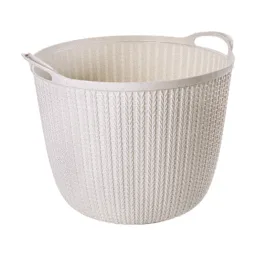 Cesta redonda com alças