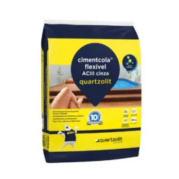 Argamassa Cimentcola Flexível Cinza 20kg Tipo ACIII - Quartzolit