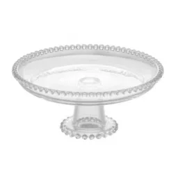 Prato de Cristal com Pé Pearl 20cm x 9cm - Wolff