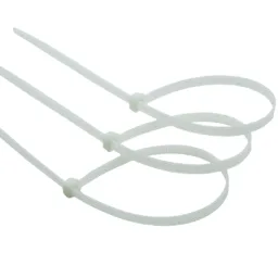 Abraçadeira De Nylon Branca 100pc 300 X 4,8mm