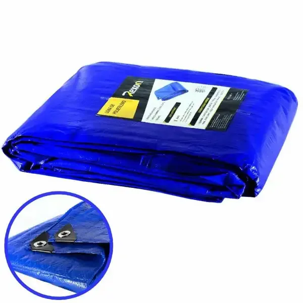Lona Polietileno 6X5 Azul 100 Micras