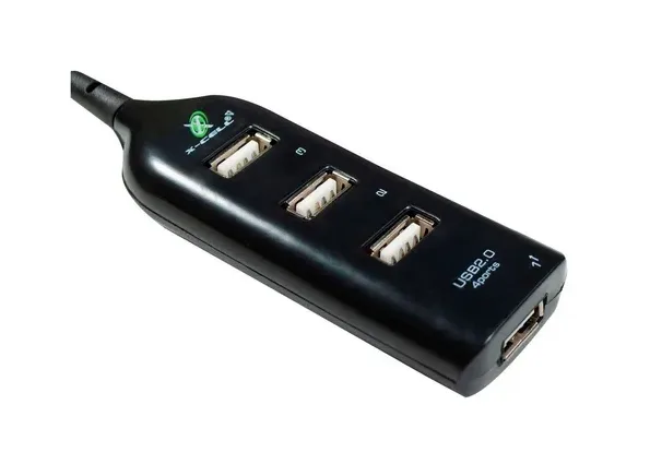 Hub USB 2.0 Com 4 Portas - Flexgold