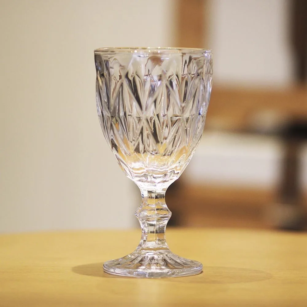 Taça de Água Diamond 320ml Vidro - Lyor